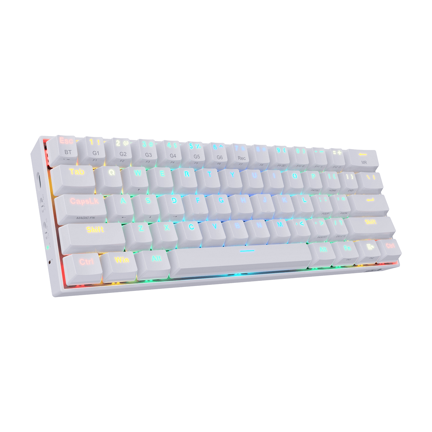 Redragon K530 60% RGB Black & White Wireless Mechanical Keyboard Bundle (Brown Switches)