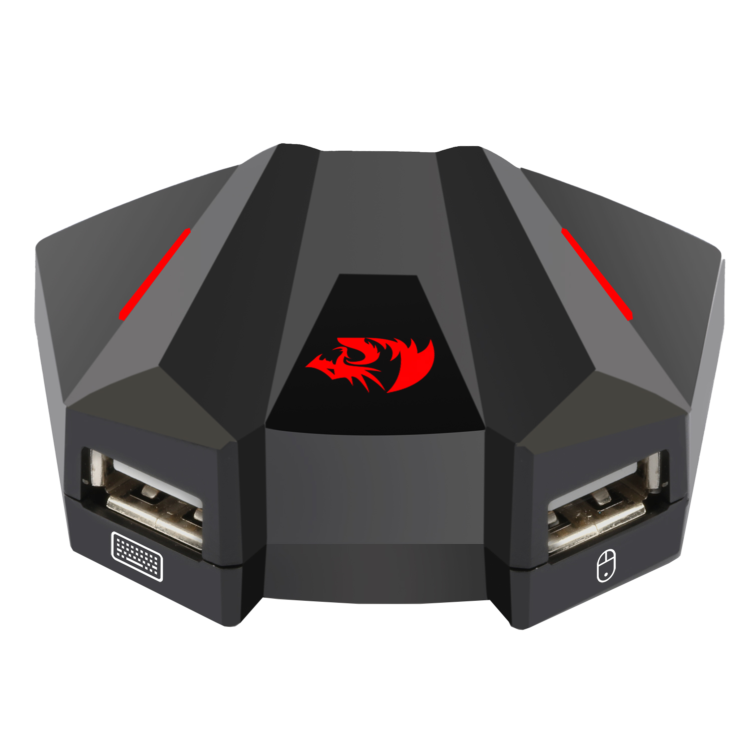 Redragon GA250 Vulcan Keyboard and Mouse Adapter for PS3/4, NS and Xbox One, LED Gaming Console Converter Compatible with Nintendo Switch, Play Station3/4(Pro/Slim), Xbox One, Supports 2.4Ghz Wireless Connection