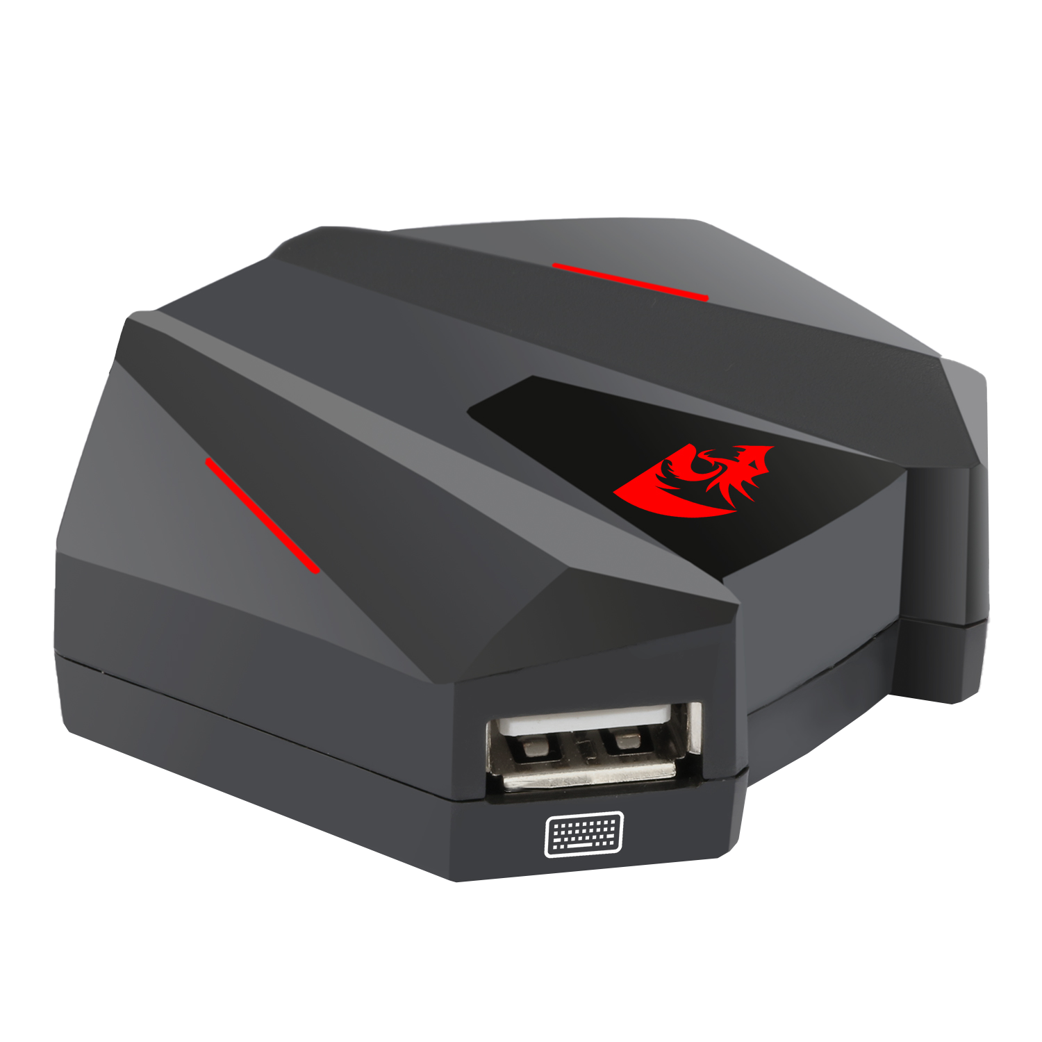 Redragon GA250 Vulcan Keyboard and Mouse Adapter for PS3/4, NS and Xbox One, LED Gaming Console Converter Compatible with Nintendo Switch, Play Station3/4(Pro/Slim), Xbox One, Supports 2.4Ghz Wireless Connection
