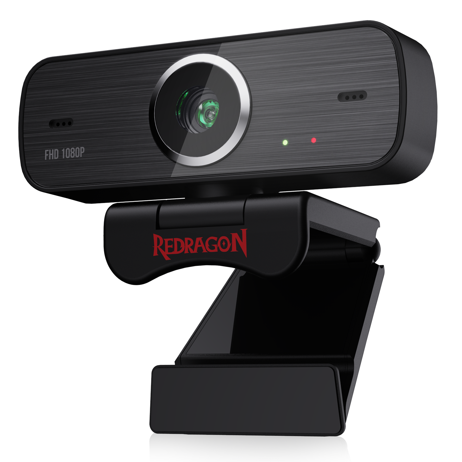 Redragon GW800 Webcam 1080P dengan Mikrofon Ganda Internal Rotasi 360 Derajat - Kamera Web Komputer USB 2.0 Skype