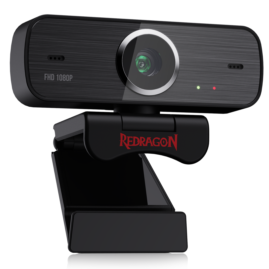 Redragon GW800 1080P Webcam with Built-in Dual Microphone 360-Degree Rotation - 2.0 USB Skype Computer Web Camera