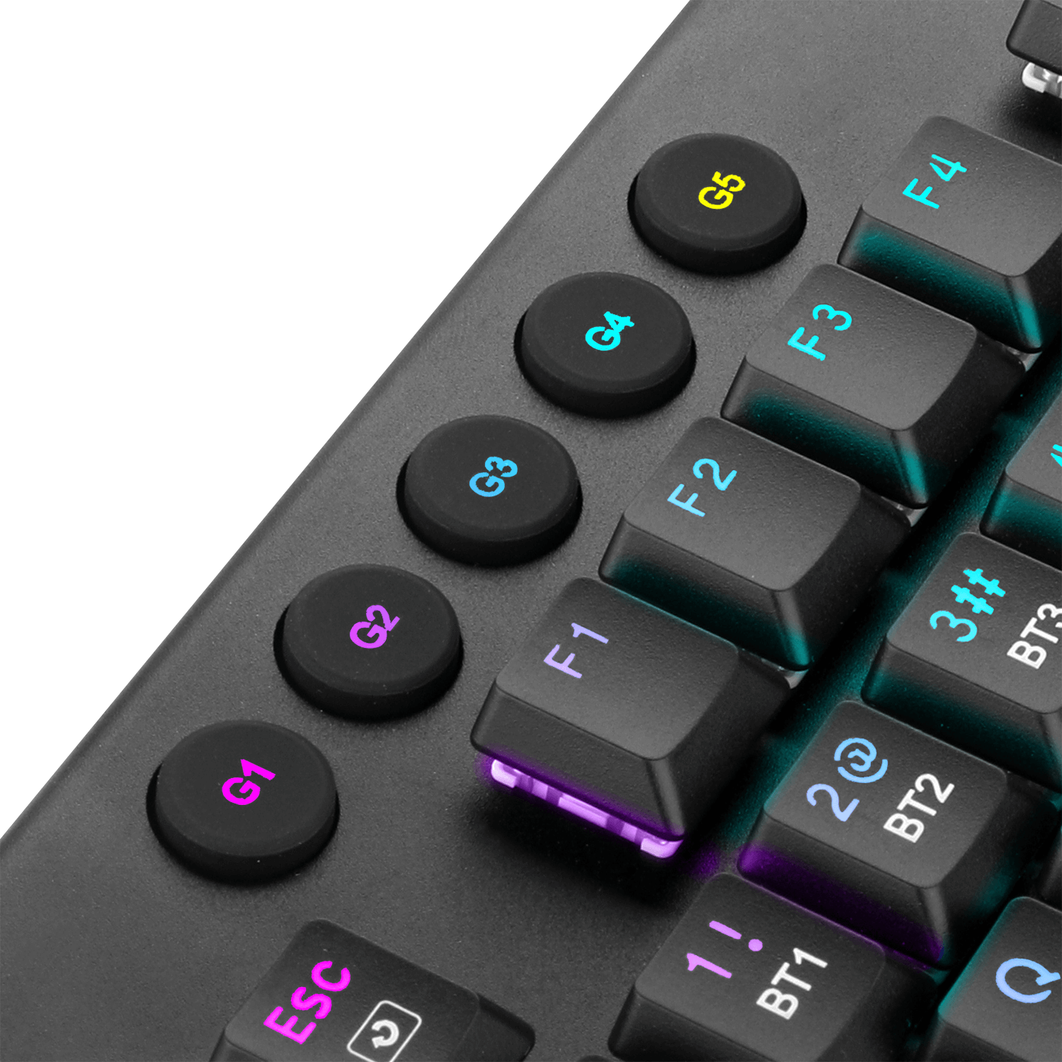 Redragon K618 Horus Wireless RGB Mechanical Keyboard, Bluetooth/2.4Ghz/Wired Tri-Mode Ultra-Thin Low Profile Gaming Keyboard w/No-Lag Cordless Connection