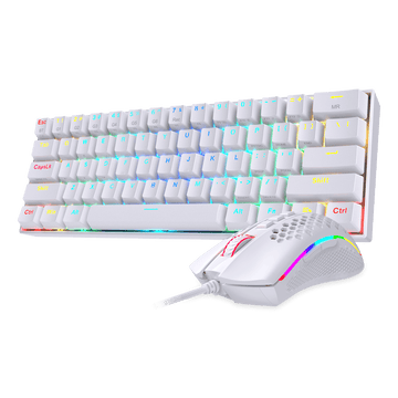 Redragon K530 60% RGB Keyboard Mekanik Nirkabel M808 Ringan Bundel Mouse Gaming RGB