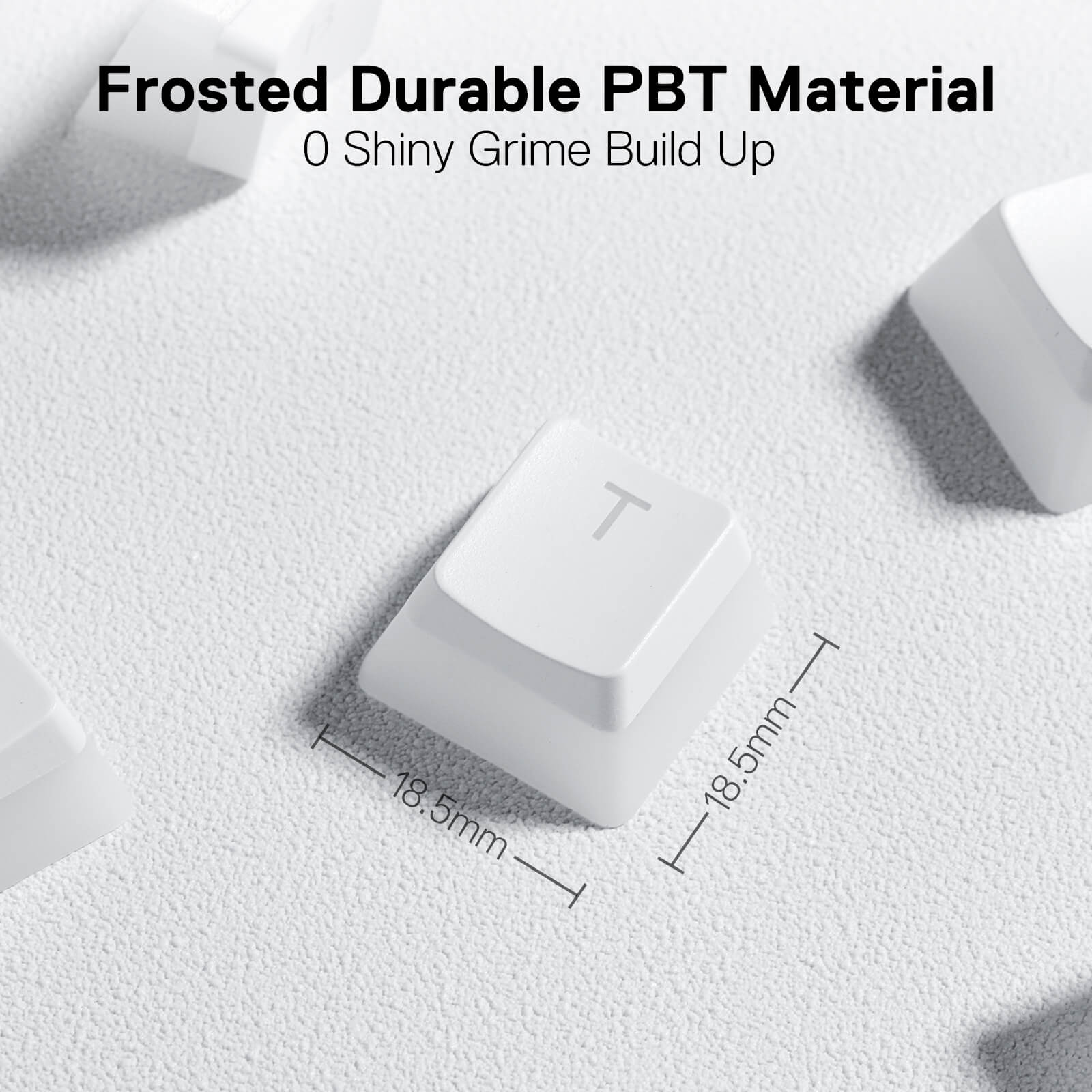 Redragon A130 Pudding Keycaps, Set Keycap PBT Doubleshot 104 Tombol Standar dengan Lapisan Transparan untuk Keyboard Mekanis, Profil OEM, Tata Letak ANSI Bahasa Inggris (AS)
